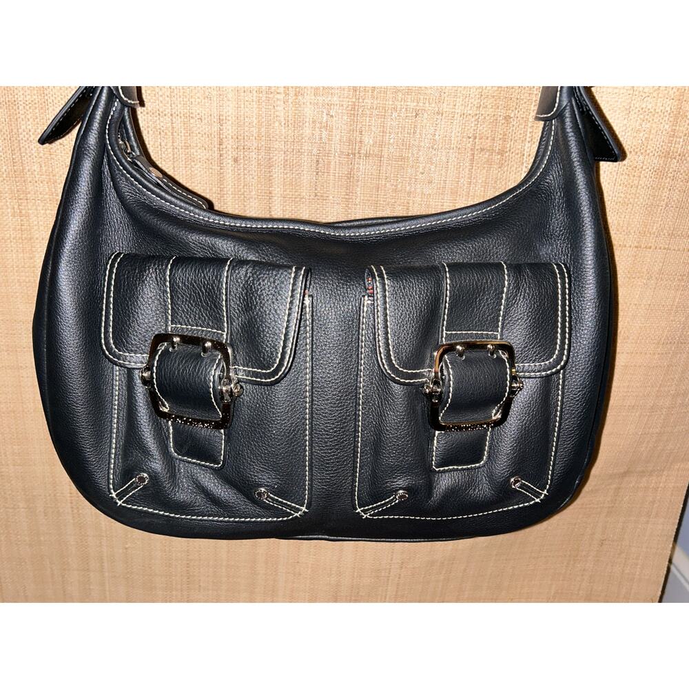Longchamp Black soft leather shoulder handbag EU - Picture 9 of 9